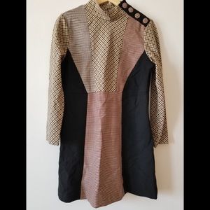 Zara Dress Micro Plaid